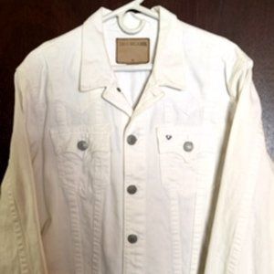 True Religion White Jean Jacket